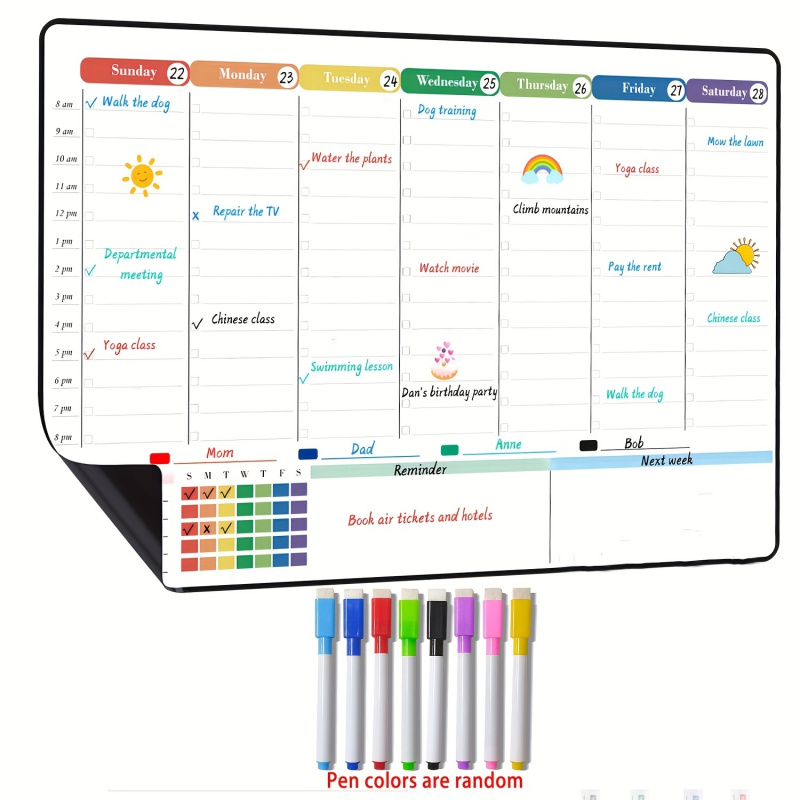Papan tulis kalender mingguan  - Baby Food Schedule ulasan dan harga