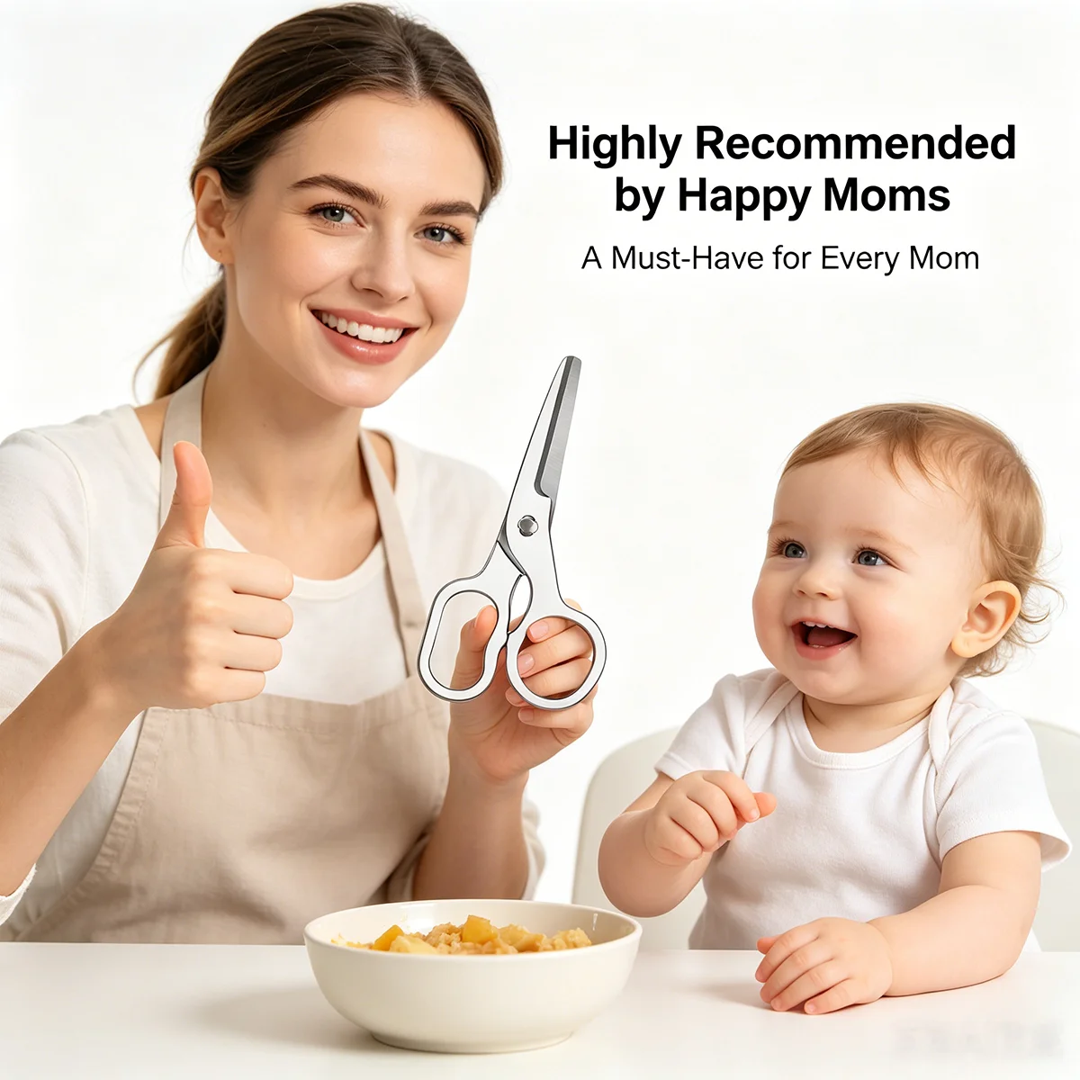 Gunting Makanan Bayi Desain Da - Baby Food Scissors ulasan dan harga