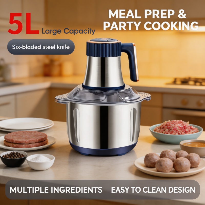 Penggiling Daging Listrik 5L,  - Baby Food Mill ulasan dan harga