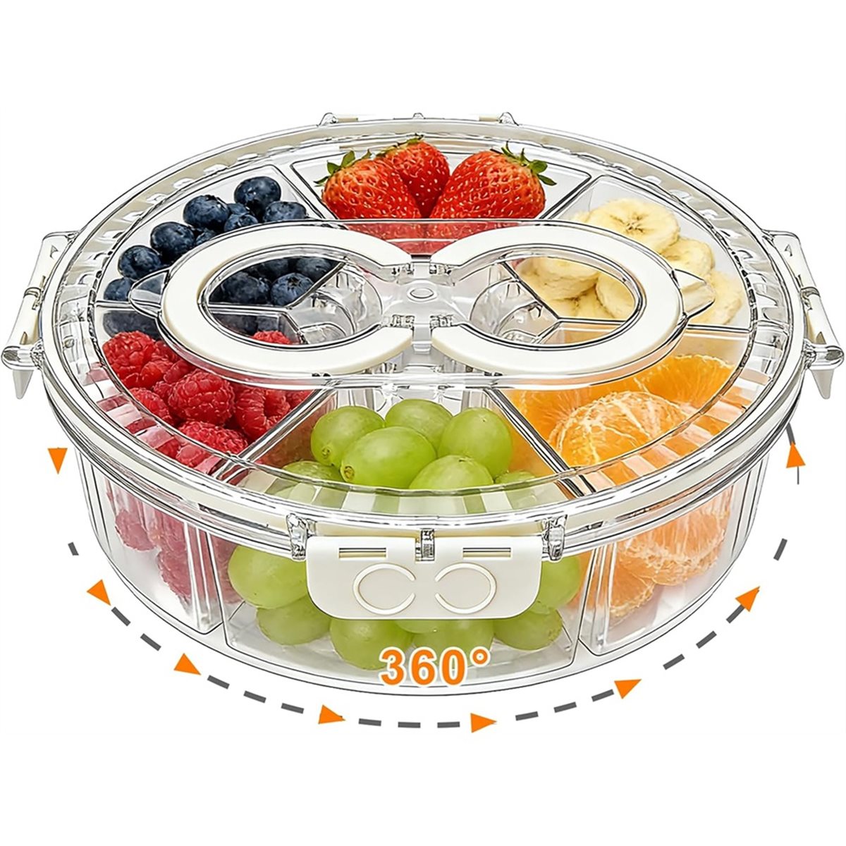 Nampan Sajian Berputar Ringan  - Snack Container Travel ulasan dan harga