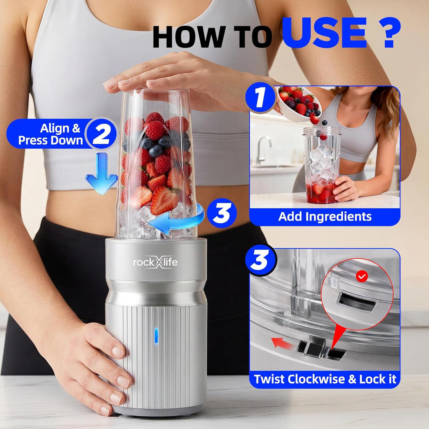 Blender Portabel Serbaguna 100 - Baby Food With Protein ulasan dan harga
