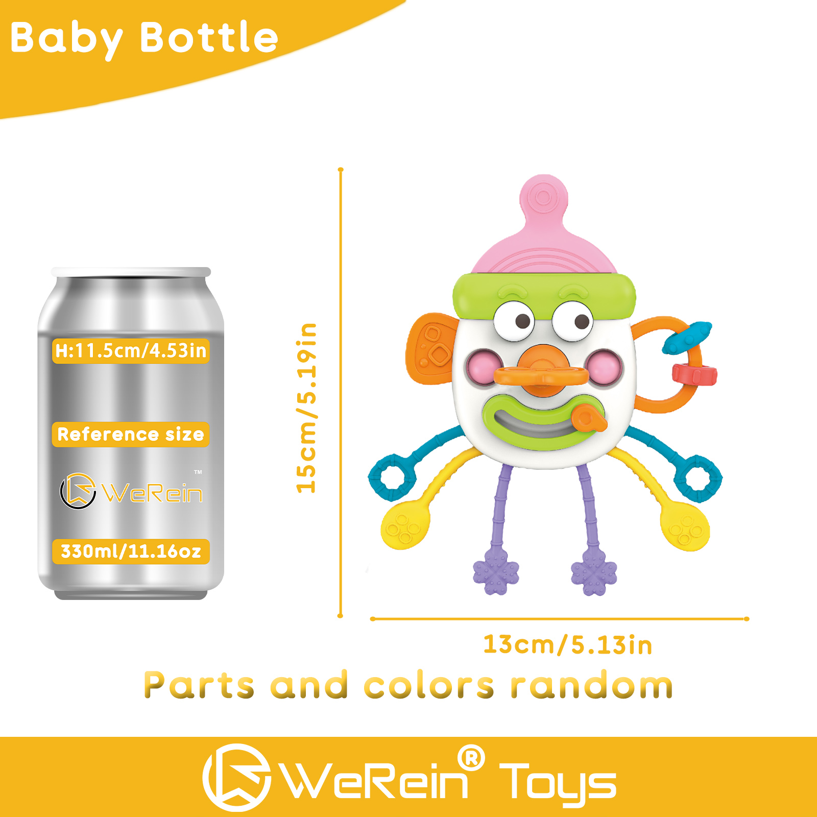 Mainan Tarik Bentuk Botol Lucu - Baby Food Teether ulasan dan harga