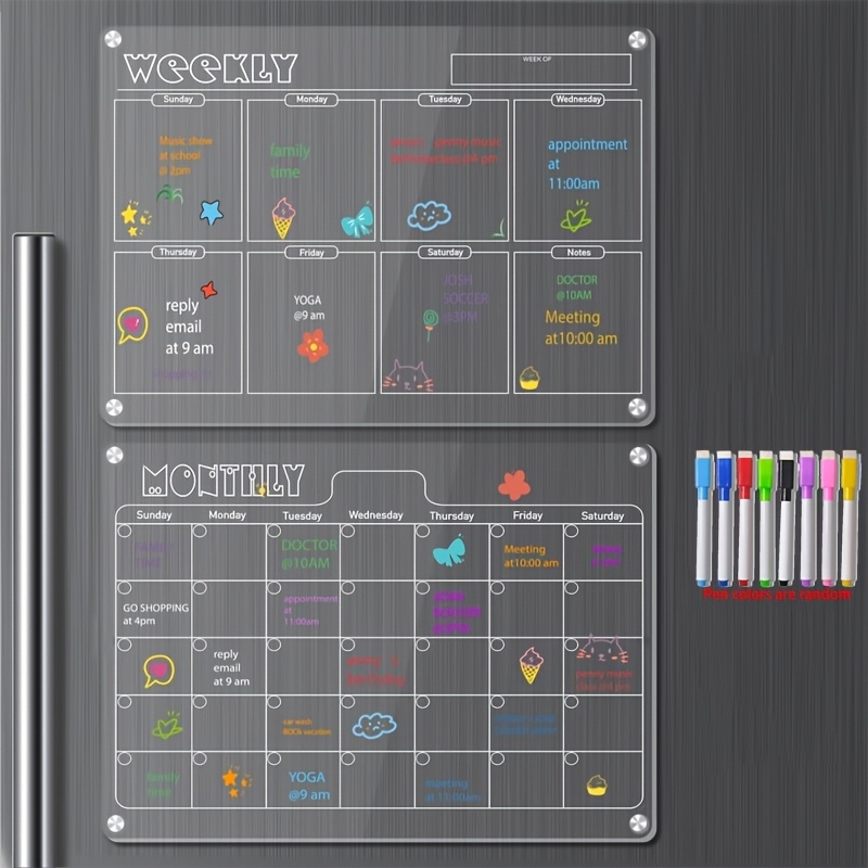 Papan Kalender Akrilik Magneti - Baby Food Schedule ulasan dan harga