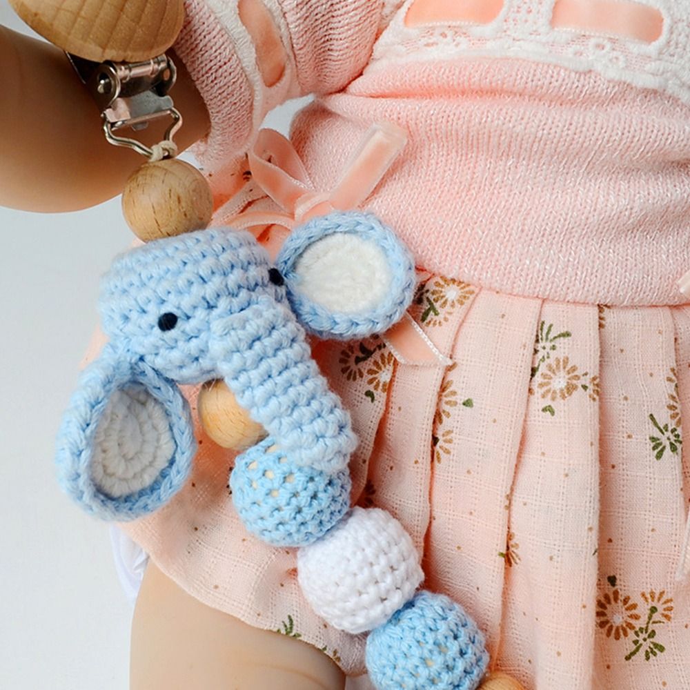 Dot kayu bayi klip rajutan Kay - Baby Food Teether ulasan dan harga