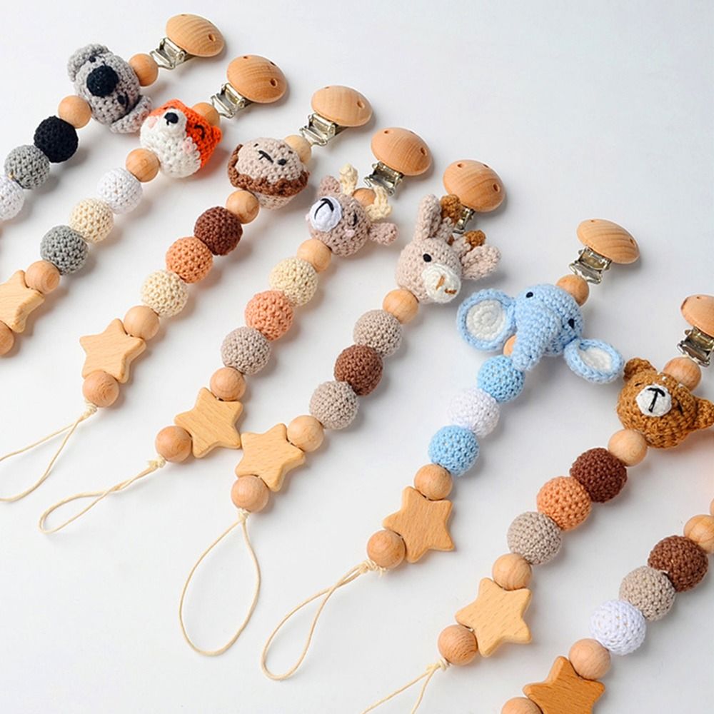 Dot kayu bayi klip rajutan Kay - Baby Food Teether ulasan dan harga