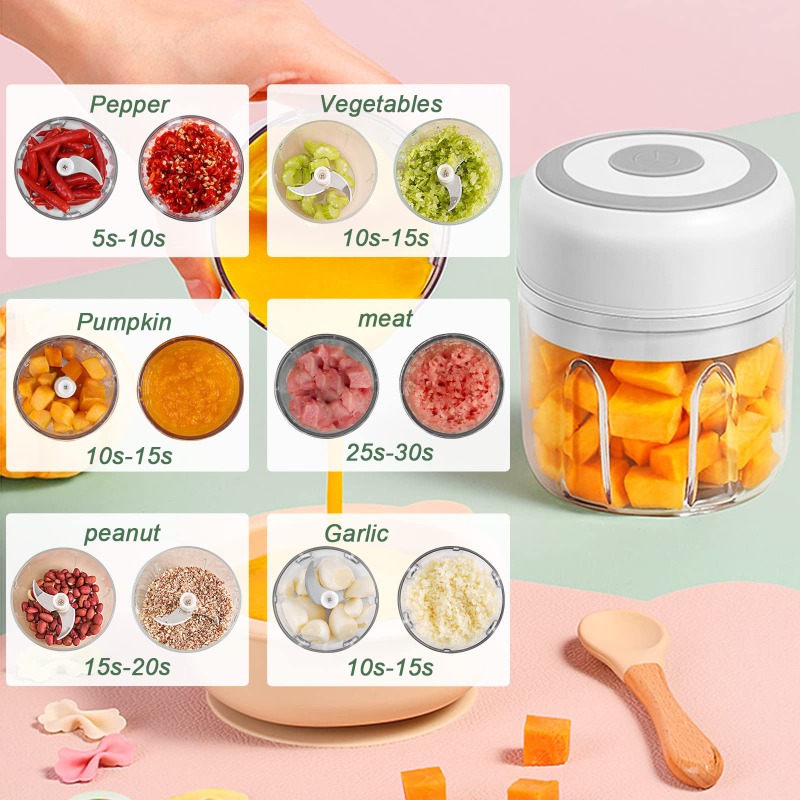 Penggiling Bawang Putih Elektr - Baby Food Mill ulasan dan harga