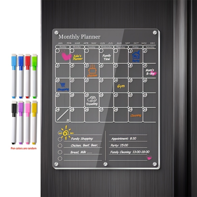 Kalender Magnetik Akrilik untu - Baby Food Schedule ulasan dan harga