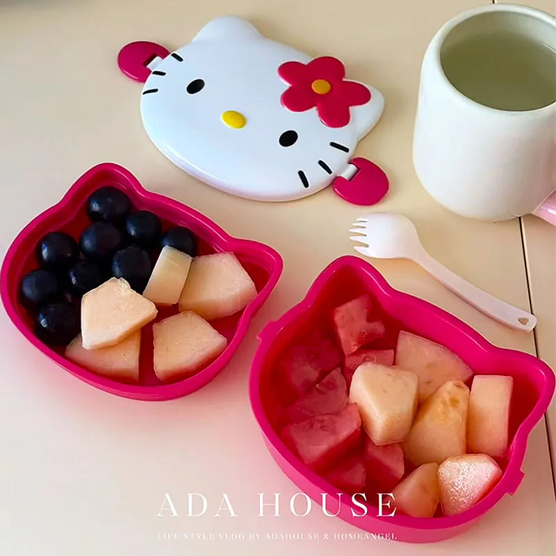 Kotak Makan Siang Bentuk Hello - Snack Container Travel ulasan dan harga