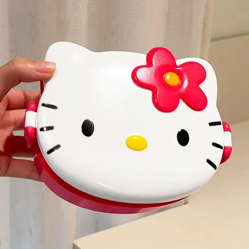 Kotak Makan Siang Bentuk Hello - Snack Container Travel ulasan dan harga