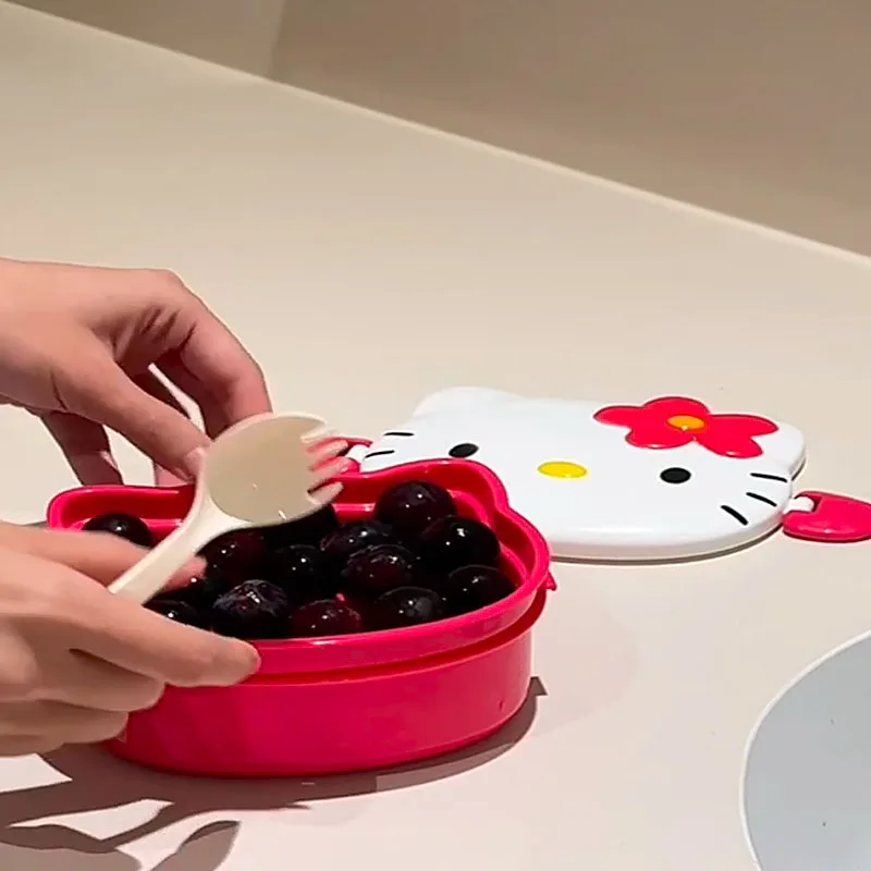 Kotak Makan Siang Bentuk Hello - Snack Container Travel ulasan dan harga