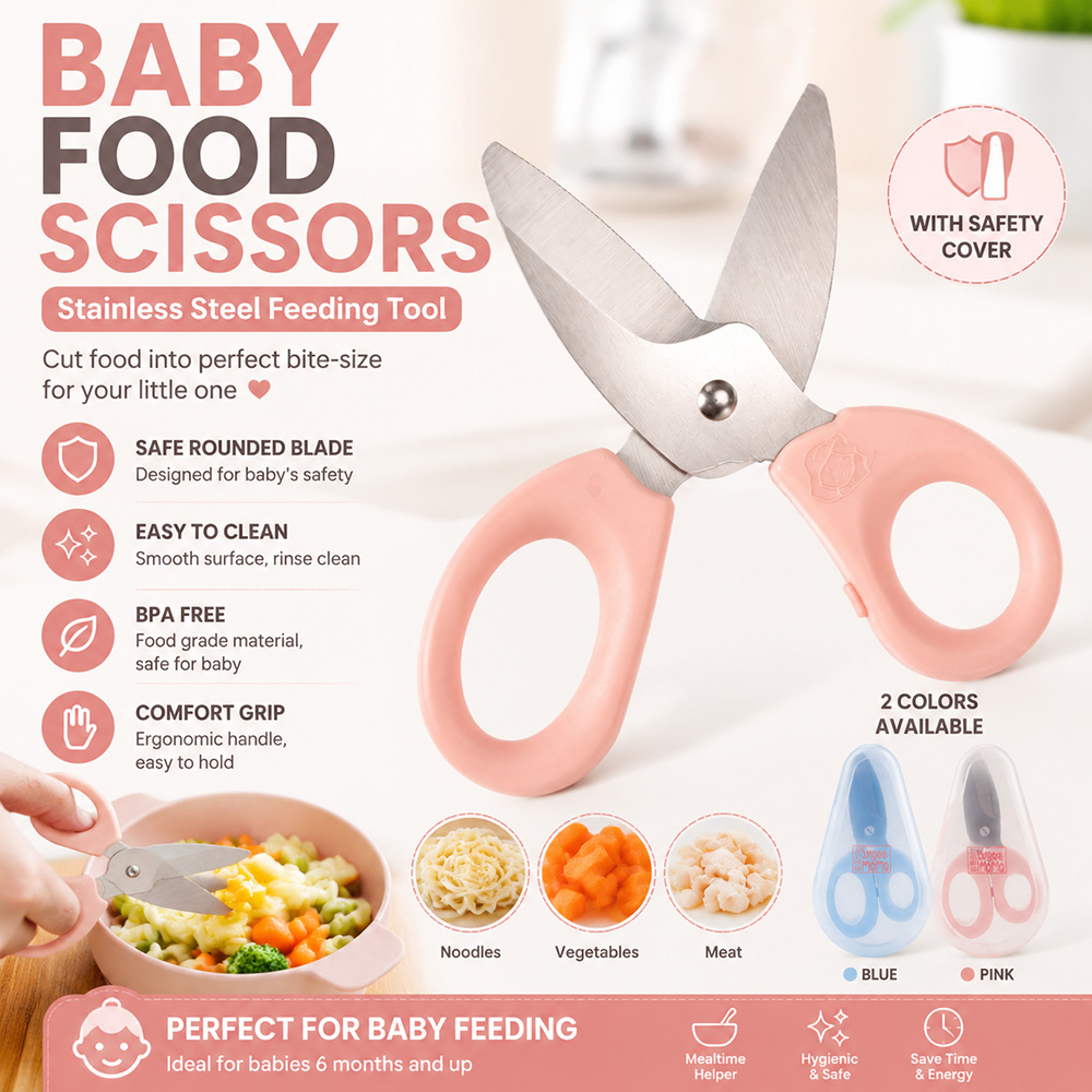 Gunting Makanan Bayi Gunting M - Baby Food Scissors ulasan dan harga
