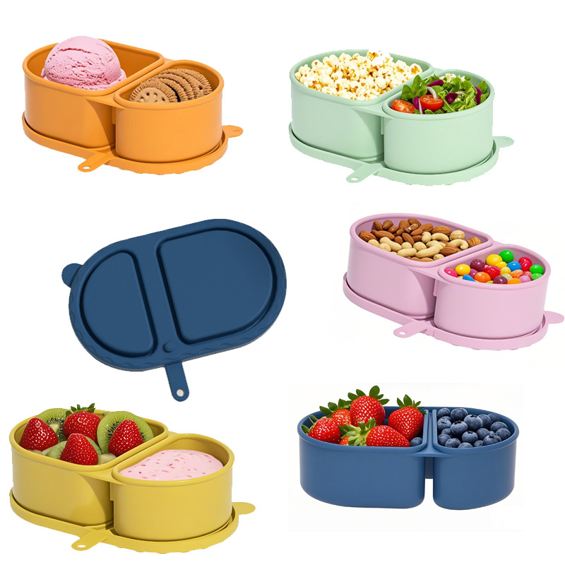 2 Wadah Saus Silikon Lipat den - Snack Container Travel ulasan dan harga