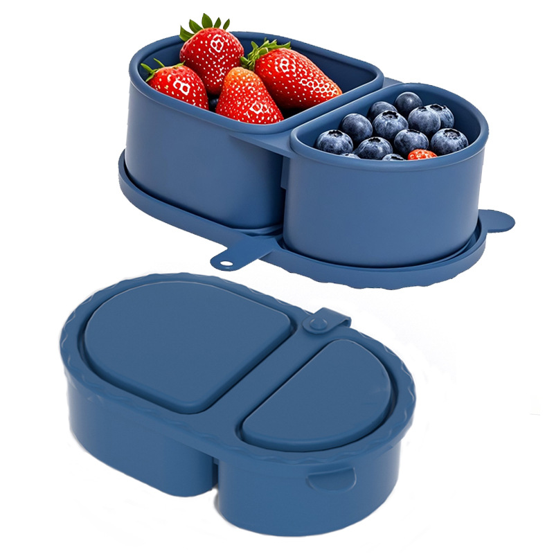 2 Wadah Saus Silikon Lipat den - Snack Container Travel ulasan dan harga