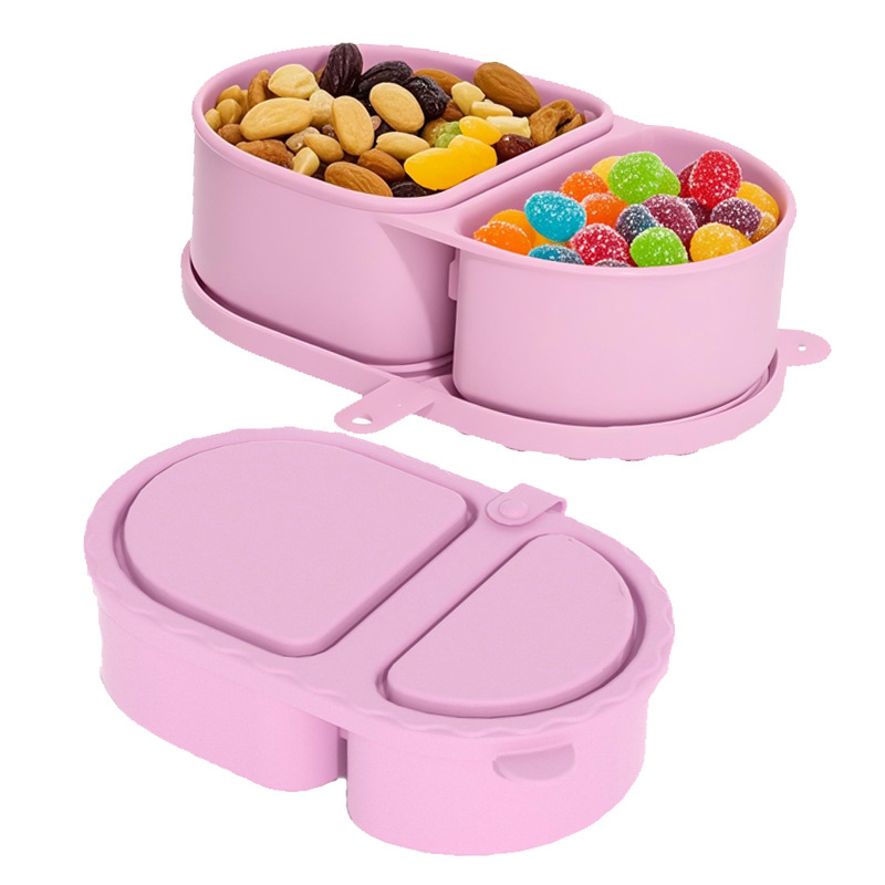 2 Wadah Saus Silikon Lipat den - Snack Container Travel ulasan dan harga