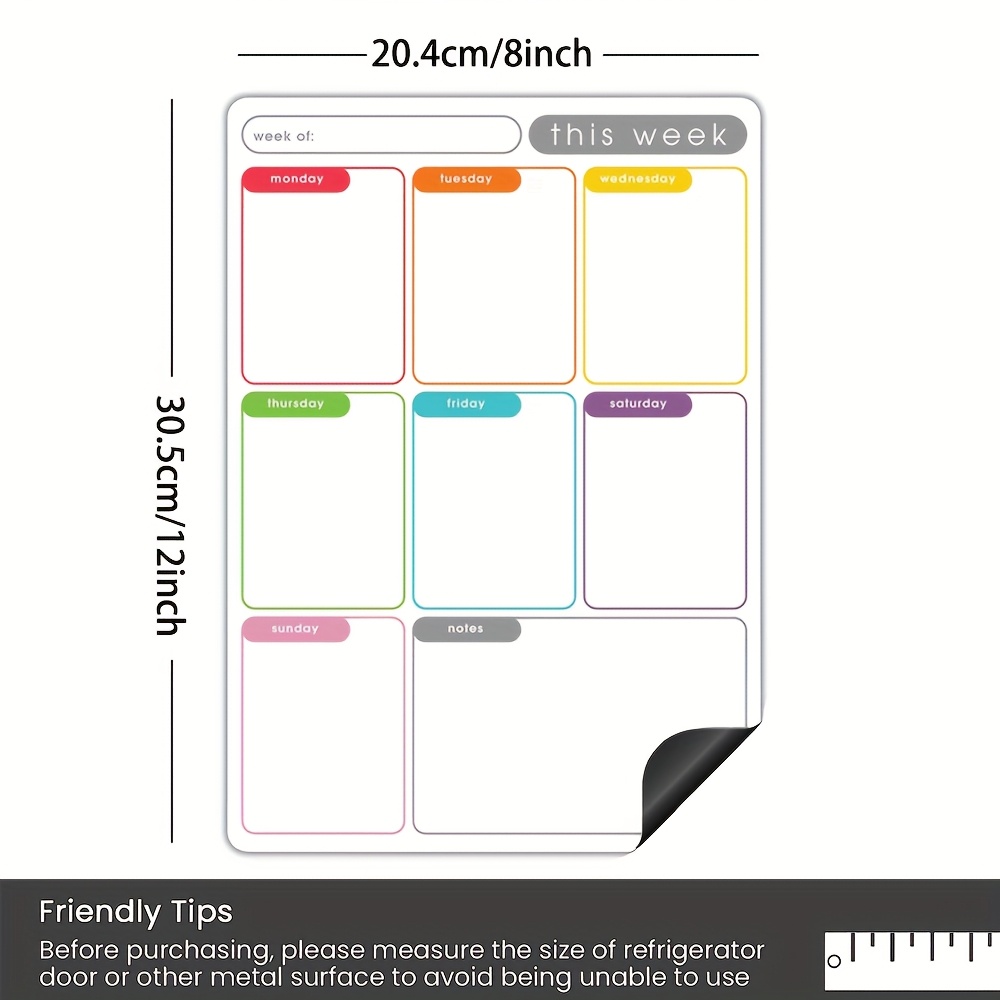 Papan Tulis Kalender Kulkas Mi - Baby Food Schedule ulasan dan harga