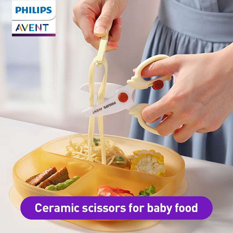 Gunting Makanan Bayi Avent den - Baby Food Scissors ulasan dan harga